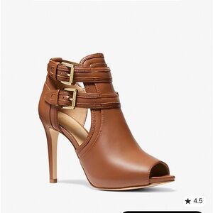 Michael Kors Tan Peep-Toe Heels